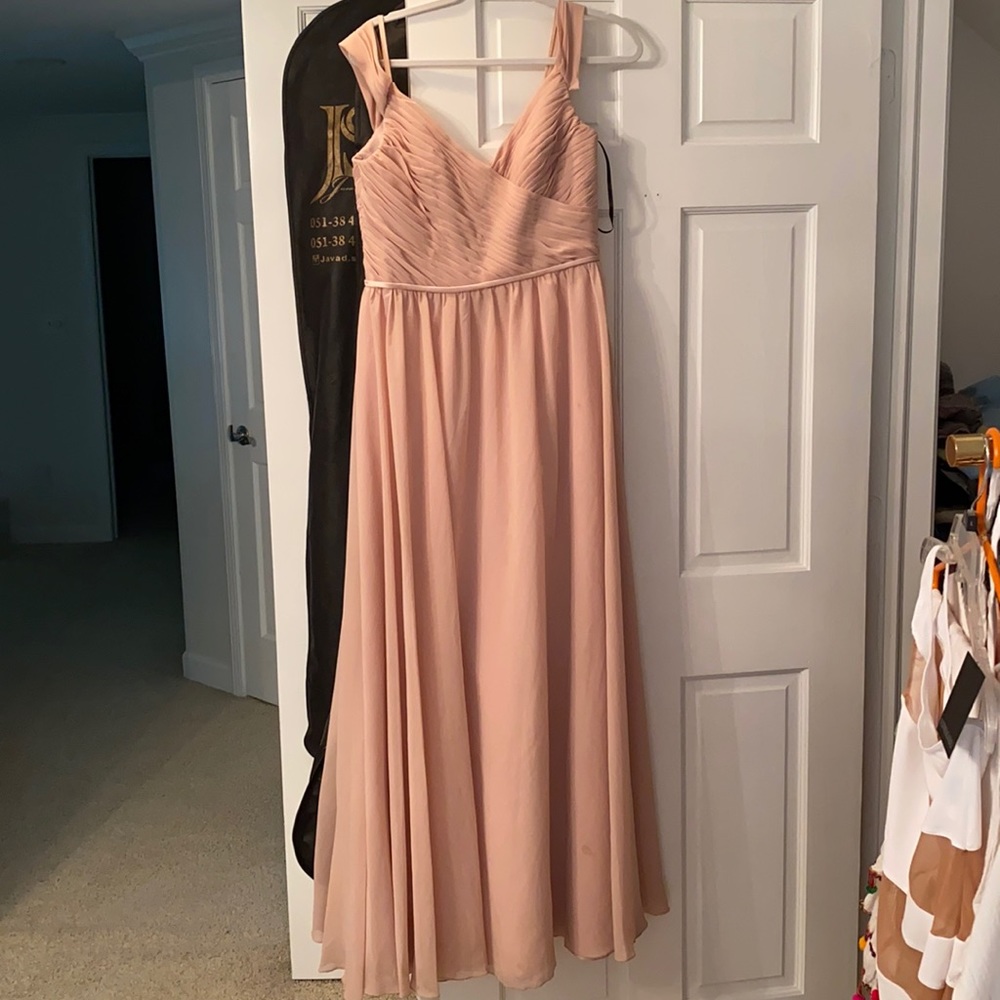 Pink chiffon gown